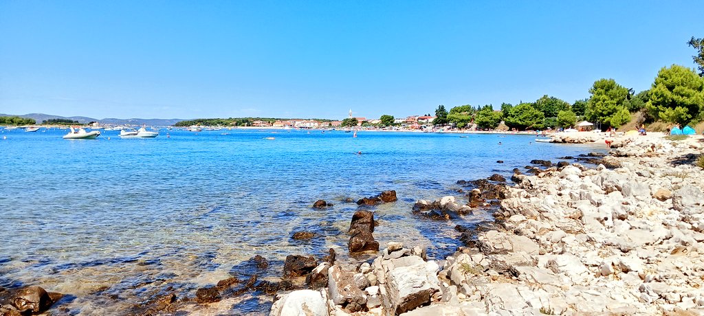 MirecGabriel's tweet photo. Pláž a kúpanie pre psích miláčikov... #pakostane #croatia https://t.co/s272Rjve31
