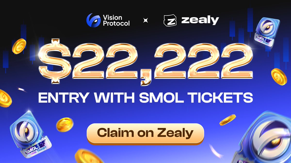 Mainnet Beta is comin soon with 5-Figures $USDC Pool

💰 You know "Smol Ticket" but you don't know what to do? 
0️⃣ cost, real $USDC rewards on #Mainnet 💵

#FCFS - Claim it early on 👇
zealy.io/c/visionprotoc…