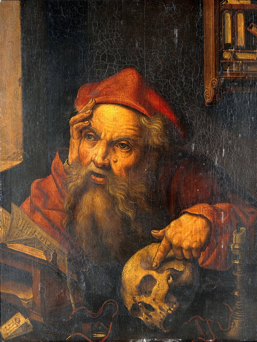 DocDelusional's tweet photo. Saint Jerome in his study (1528) by a follower of Albrecht Dürer #saint #jerome #life #Death https://t.co/fIL93Yzyt4