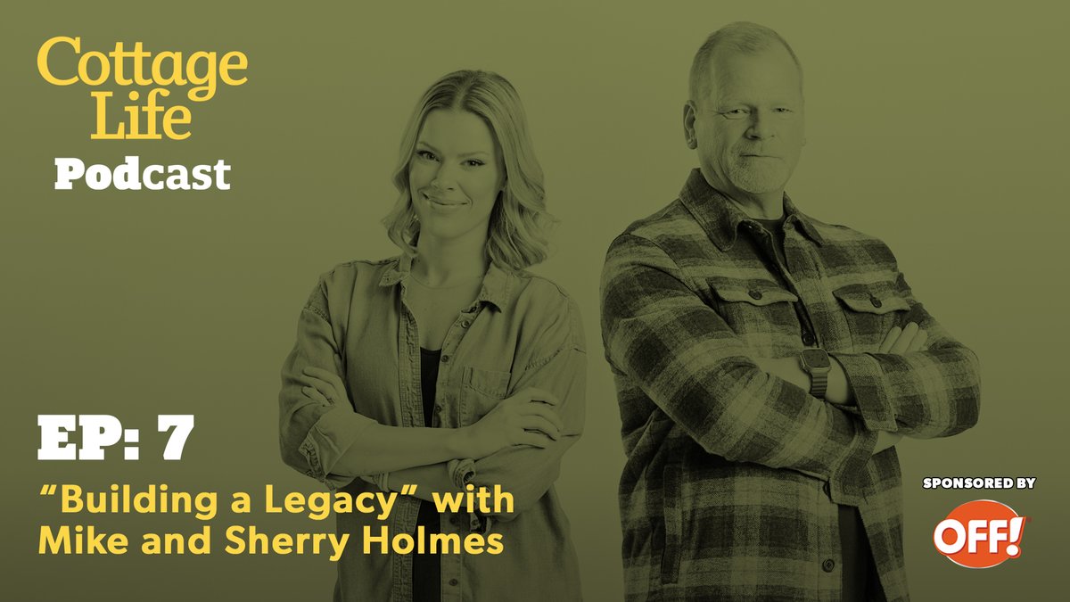 On this week's episode of the Cottage Life Podcast, <a href="/Make_It_Right/">Mike Holmes</a> and <a href="/thesherryholmes/">Sherry Holmes</a> chat with Michelle about their new show and share their best tips when it comes to cottage construction. Listen now: buff.ly/3rsDSR5