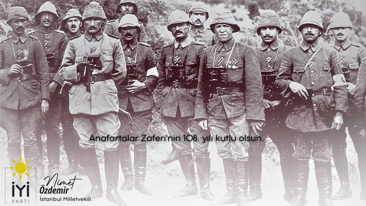 Şanlı #AnafartalarZaferi’nin 108. yılında başta Anafartalar Ordu Grubu Komutanı #ATATÜRK olmak üzere Çanakkale Savaşı'ndaki tüm isimsiz kahramanlarımızı rahmet ve minnetle anıyorum.