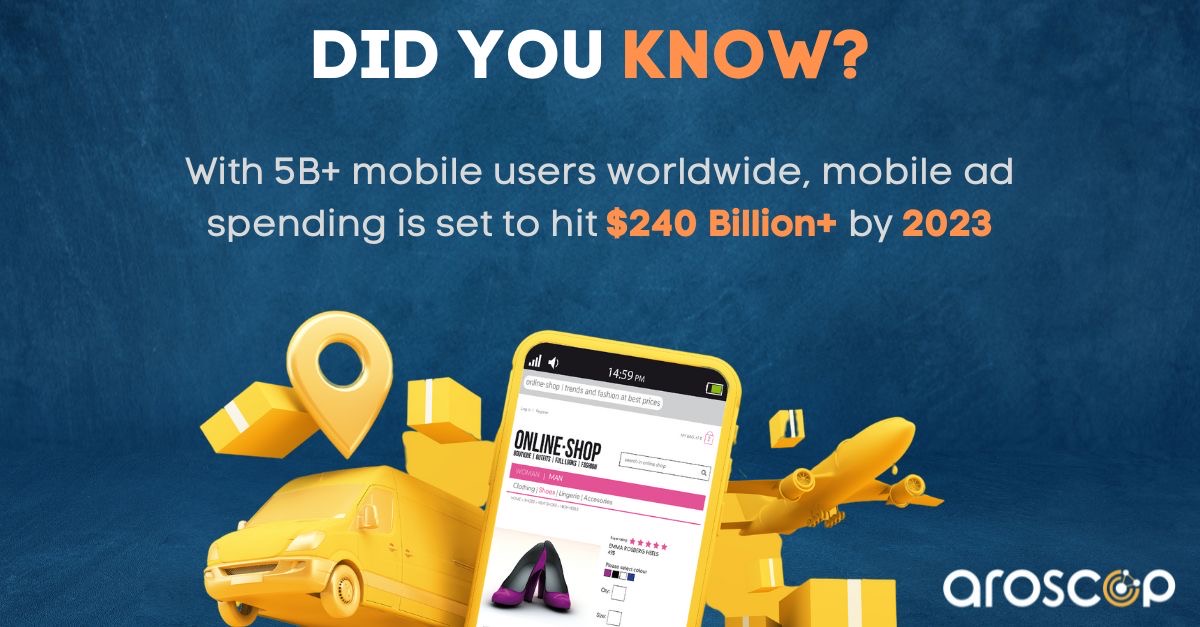 The #mobileadvertising industry is experiencing unprecedented growth. Know how #Aroscop can help you to reach the right audience at the right time - bit.ly/32lM5yl

 #Digitaladvertising #advertising #Adtech #ads #insights #tech #ProgrammaticAd #ML #AI #consumerinsight