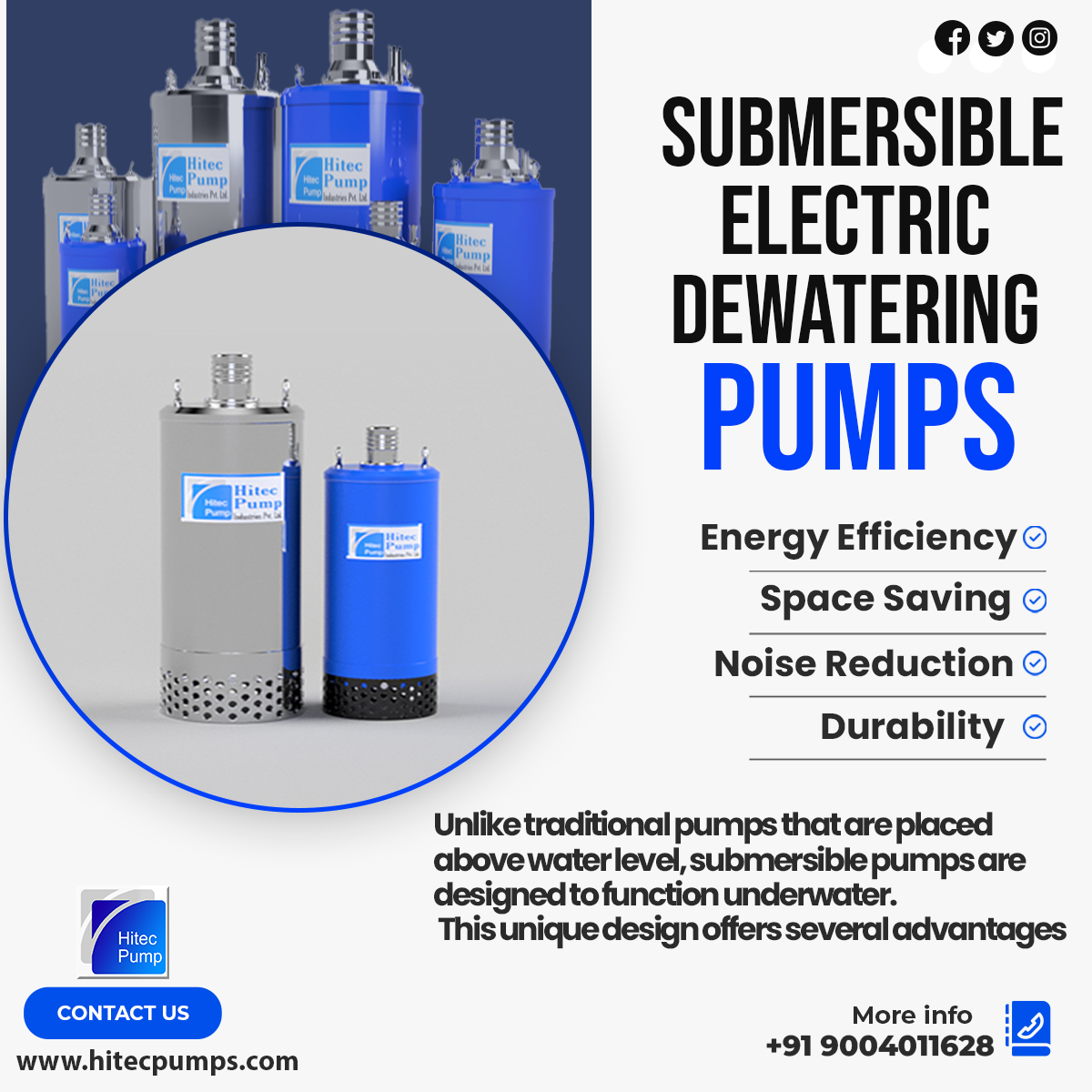 hitecpumps's tweet image. 🔌 Dive into Dryness with our Submersible Electric Dewatering Pump! 💧🏞️

Say farewell to water accumulation headaches. Our pump keeps walkways, basements, and work areas bone dry, effortlessly. Embrace convenience and a flood-free environment today! 🚱⚡ #DewateringSolutions