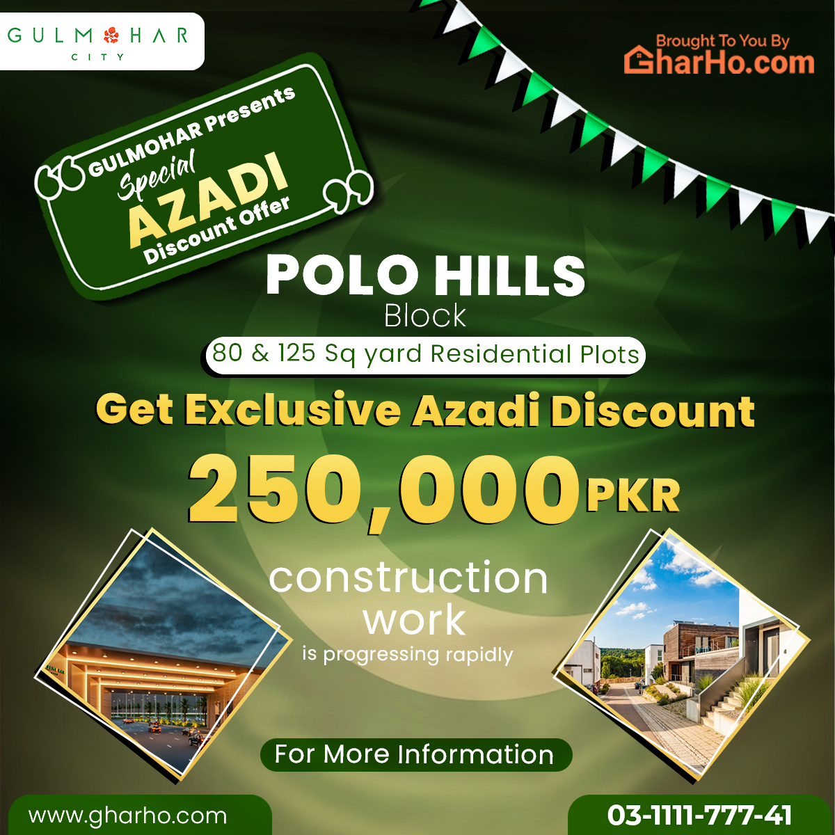 gharhofinders's tweet image. Discover your haven of happiness at Gulmohar City! Unveiling our exclusive Azadi Offer – a golden opportunity to own your dream space. Embrace breathtaking views, modern amenities, and a tranquil ambiance. Your gateway to a life of luxury awaits!

#GulmoharCity #AzadiOffer