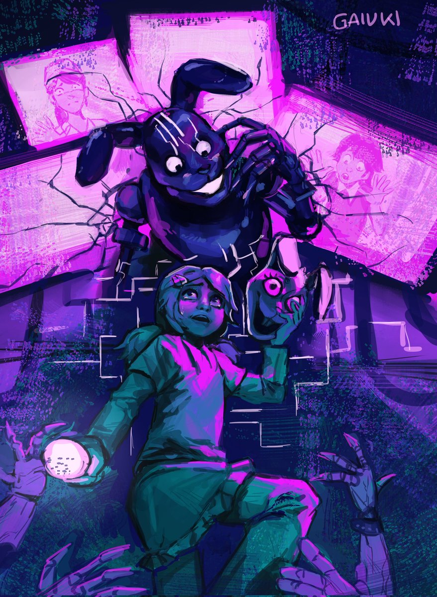 Gaiuki-COMMISSIONS OPEN on X: wip fanart of glitchtrap and vanny #FNAF #fnafsecuritybreach / X