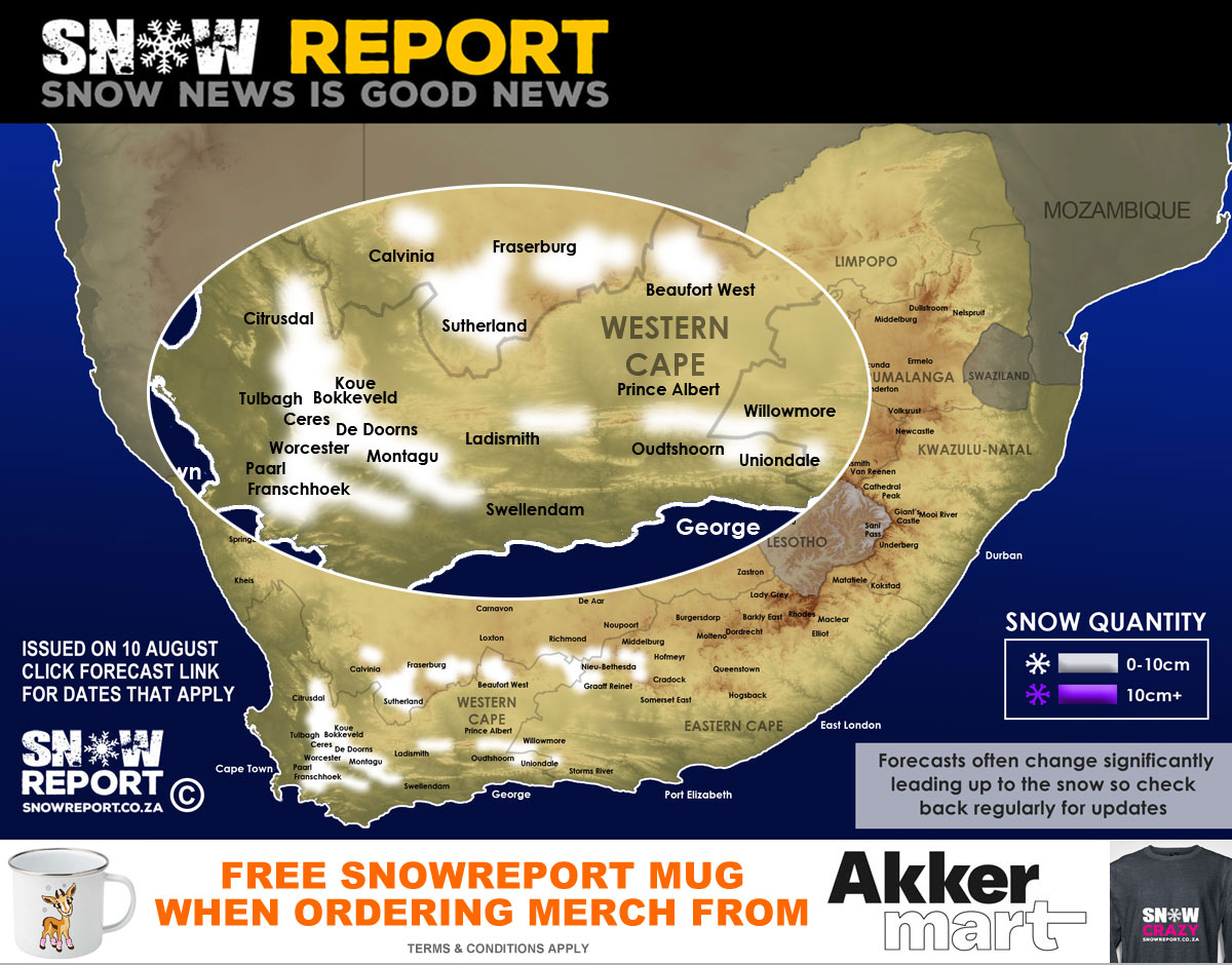 SnowReportSA's tweet photo. ❄ SNOW FORECAST: Low-level snowfall possible for South Africa next week - https://t.co/qs5oMScTA4 #snowreportsa #africansnow https://t.co/x6CRHTlhEz