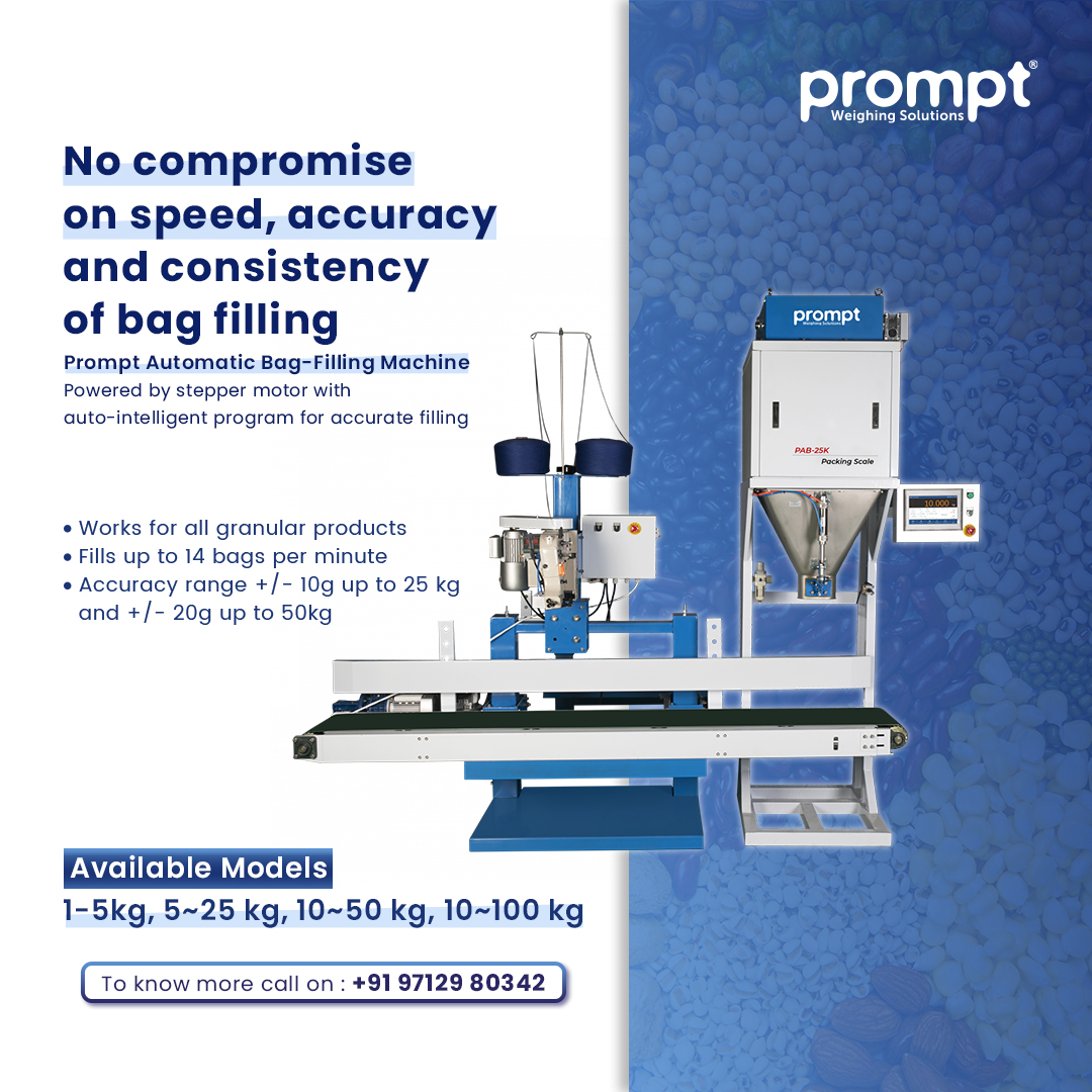 Prompt_Scale's tweet image. Upgrade your production line with our cutting-edge Automatic Bag Filling Machine. Experience unparalleled efficiency with its self-optimizing controls and get precise results.

To know more, click on lnkd.in/daPmyhc

#machine #prompt #efficient #scale #automatic