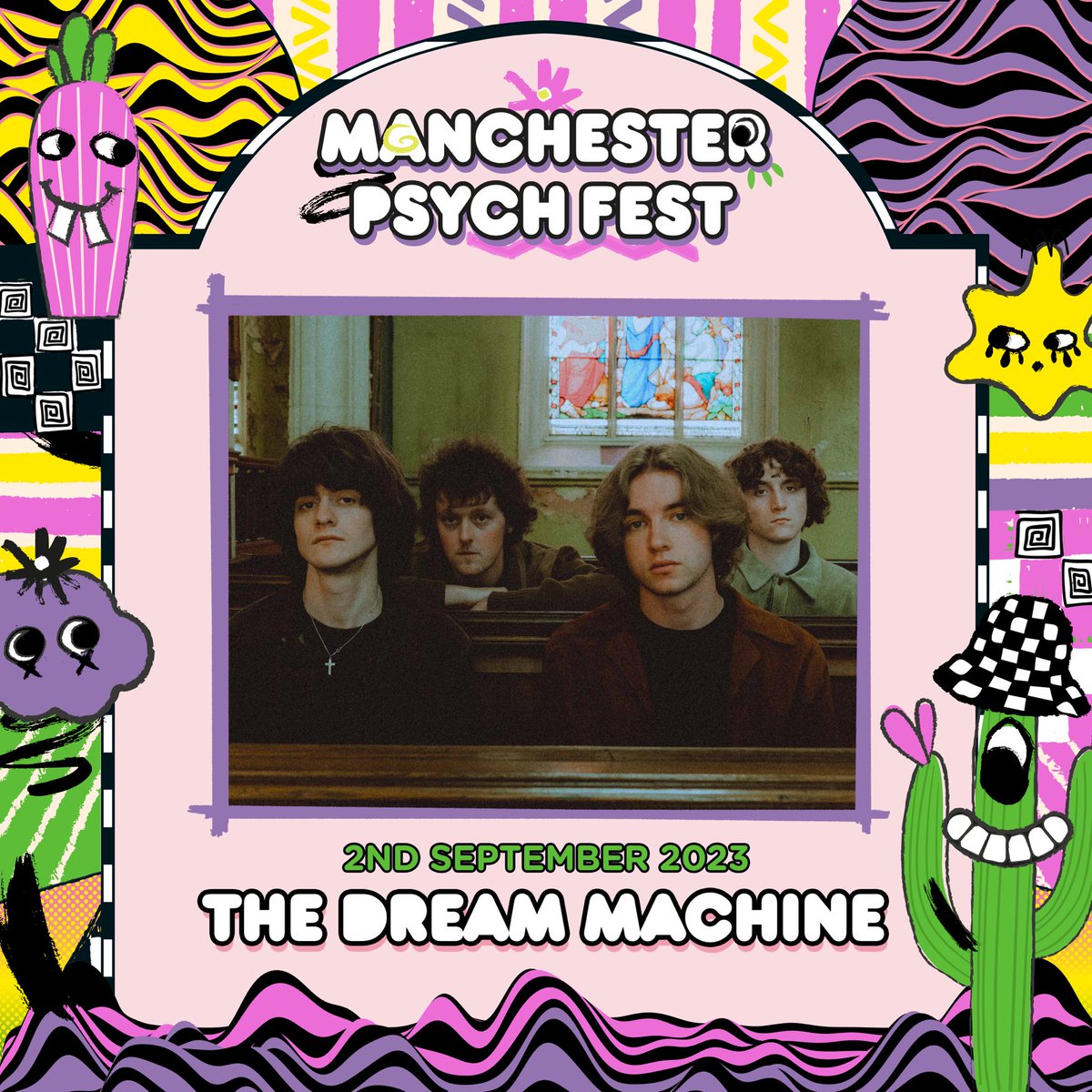 New Psych-Rock favourites @DreamMachineHQ stop by Manchester Psych Fest in September. Final tickets: manchesterpsychfest.com