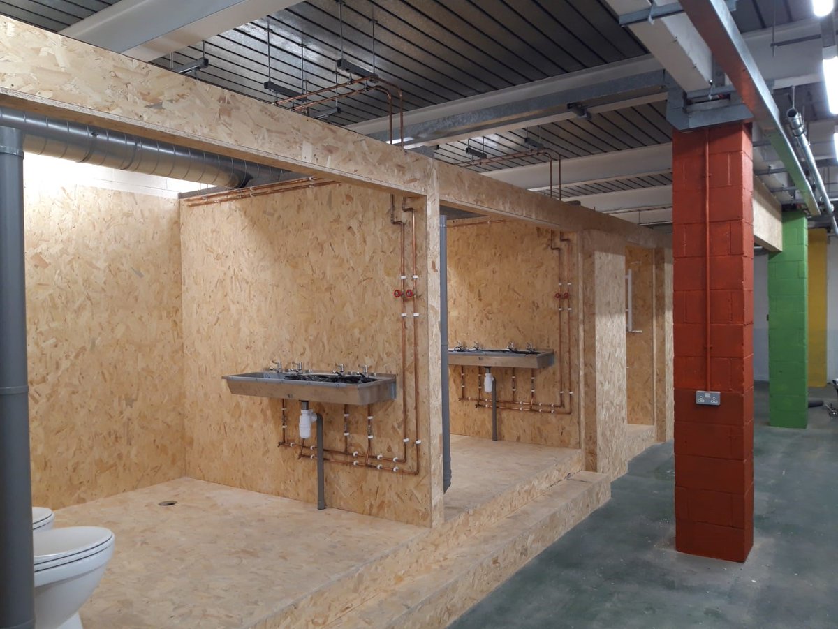 TrulineCIS's tweet photo. Attached are progress photos of the plumbing workshop for @hughbaird College!
#hughbairdcollege #creatinginspiringspaces #education #refurbishment #learningenvironment #progressupdate https://t.co/R0NtCOwv6W