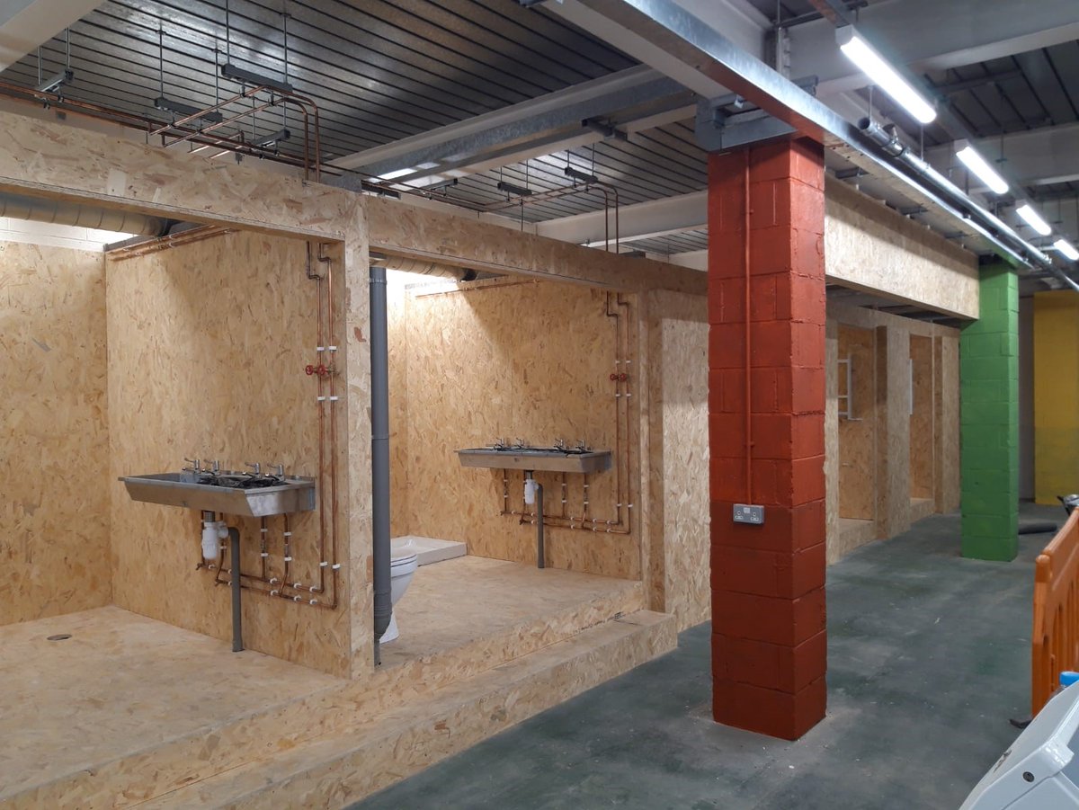 TrulineCIS's tweet photo. Attached are progress photos of the plumbing workshop for @hughbaird College!
#hughbairdcollege #creatinginspiringspaces #education #refurbishment #learningenvironment #progressupdate https://t.co/R0NtCOwv6W