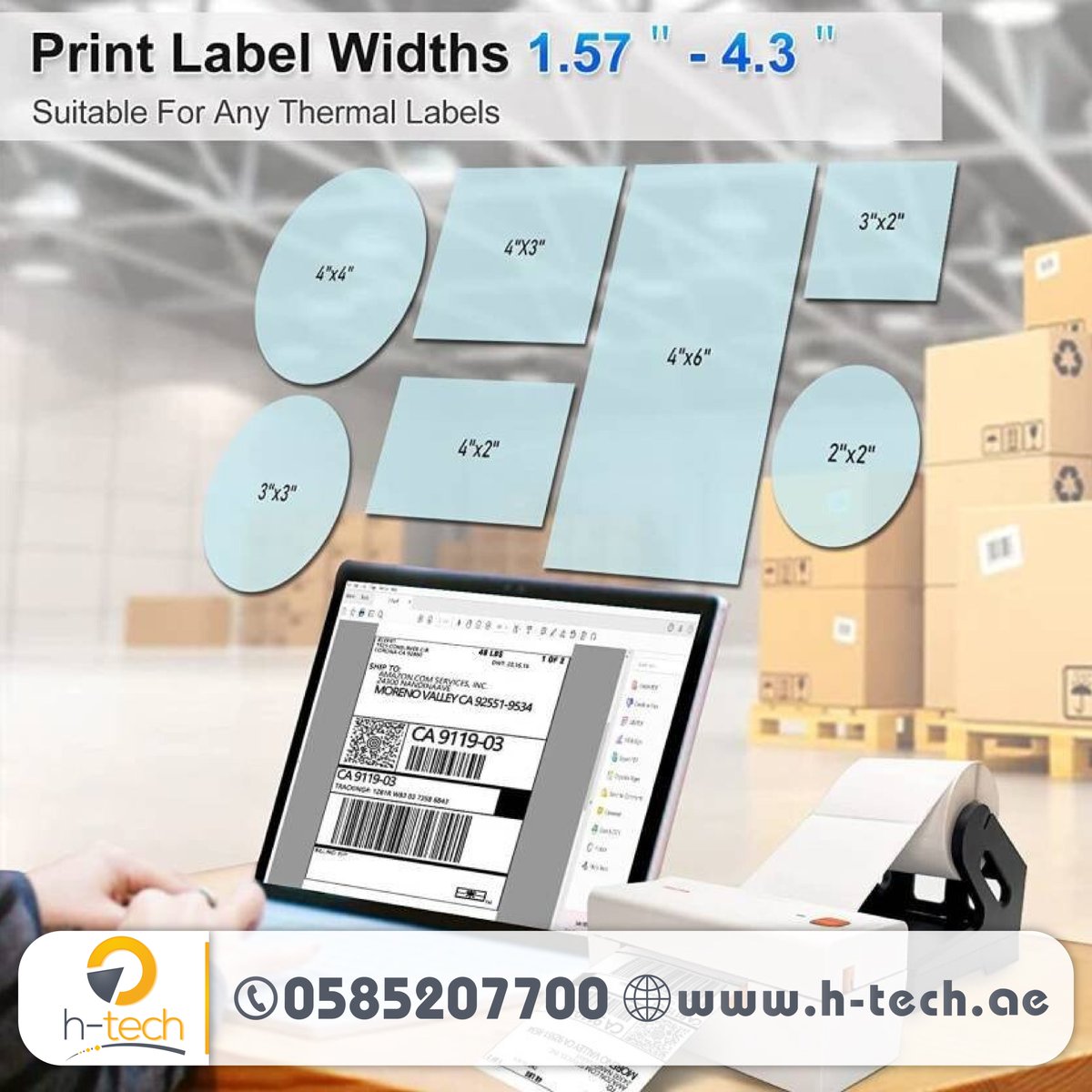 HTechDubai's tweet image. #barcodeprinter #thermalprinter #labelprinter #barcodelabeling #barcodetechnology #printingsolutions #retailprinting #inventorymanagement #shippinglabels #productlabeling #barcodeprinting #warehouseoperations #ecommerceshipping #supplychainmanagement #shippingsolutions