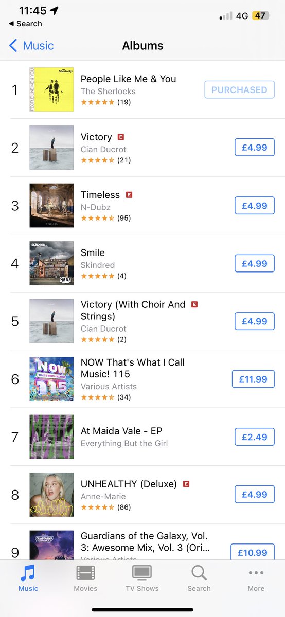 TheSherlocks's tweet photo. WE’VE JUST GONE TO NUMBER 1 ON ITUNES CHART!!!! IT’S WORKING!!!

RETWEET!!! RETWEET!!!❤️❤️❤️

LET’S DO IT! ONLY £4.99 

GET INVOLVED EVERYONE!!!!

https://t.co/w90nEkBA1l

#TheSherlocksToNumber1 https://t.co/jwBFxYf5Bw