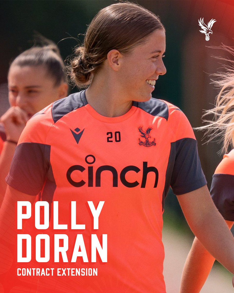 We're delighted to announce that <a href="/polly_doran/">Polly Doran</a> has signed a new contract at the club 😍

📲 cpfc.co.uk/palace-women

#CPFC | <a href="/BarclaysWC/">Wc</a>