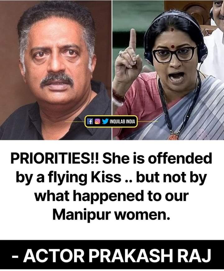 LtuMhashevil's tweet photo. This is where they don't care about others and are our leaders unfortunately. 
Every situation cannot be pointed out but an international shame but she chose to spill her anger and hatred on flying kiss of good gesture than hideous heinous evil rape on woman. https://t.co/L8nfse5qkO