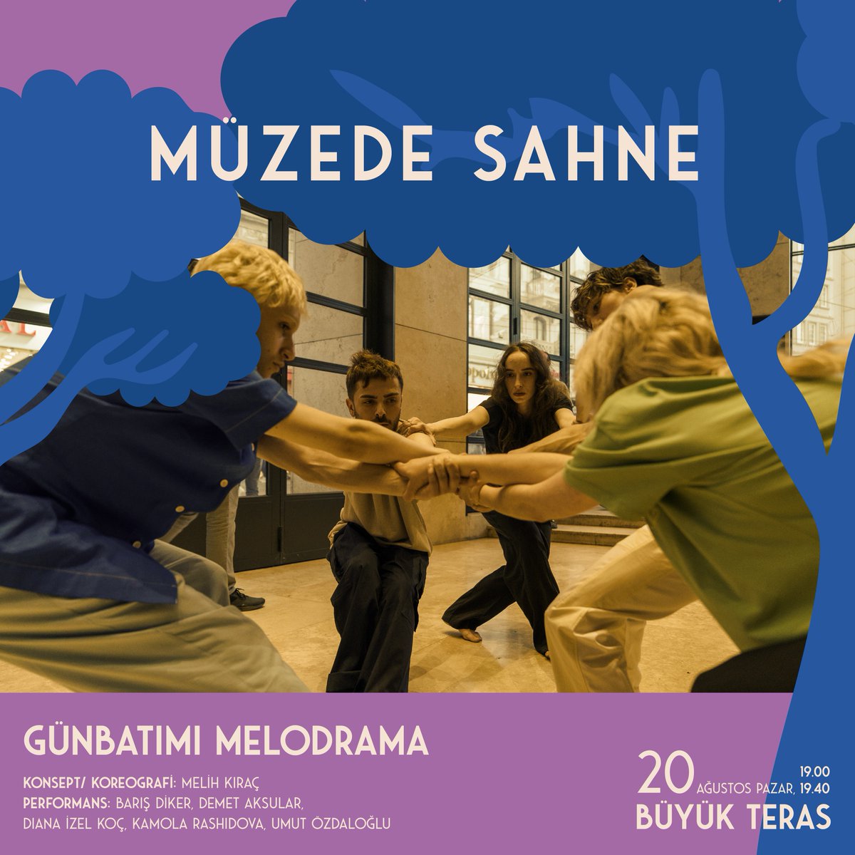 SSabanciMuze's tweet photo. MÜZEDE SAHNE, 20 Ağustos Pazar günü sona erecek 🎭

👶🏼Atta Festival’in 6 - 18 aylık bebekler için tasarladığı interaktif dans tiyatrosu “Çık Dışarı”

🌇Bir dans performansı olan “günbatımı melodrama”

✍🏼Fıstıklı Teras’ta yer alacak olan “Harika Şeyler Listesi”

sizleri bekliyor.