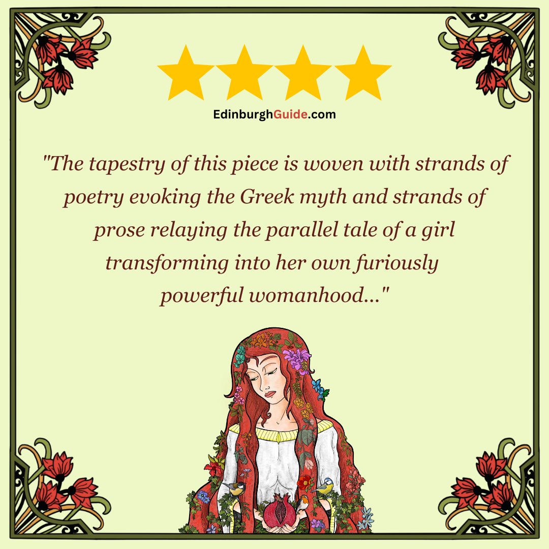 We're still buzzing over our 4 star review from <a href="/EdiGuide/">EdinburghGuide.com</a> ⭐️⭐️⭐️⭐️

We have tickets at <a href="/edfringe/">Edinburgh Festival Fringe</a> Half Price Hut so head there to pick up some for today's show at 14:55 at <a href="/GreensideVenue/">Greenside Venues</a> Infirmary Street 🎟

#edfringe #edfringe23 #fillyerboots #theatre #newwriting