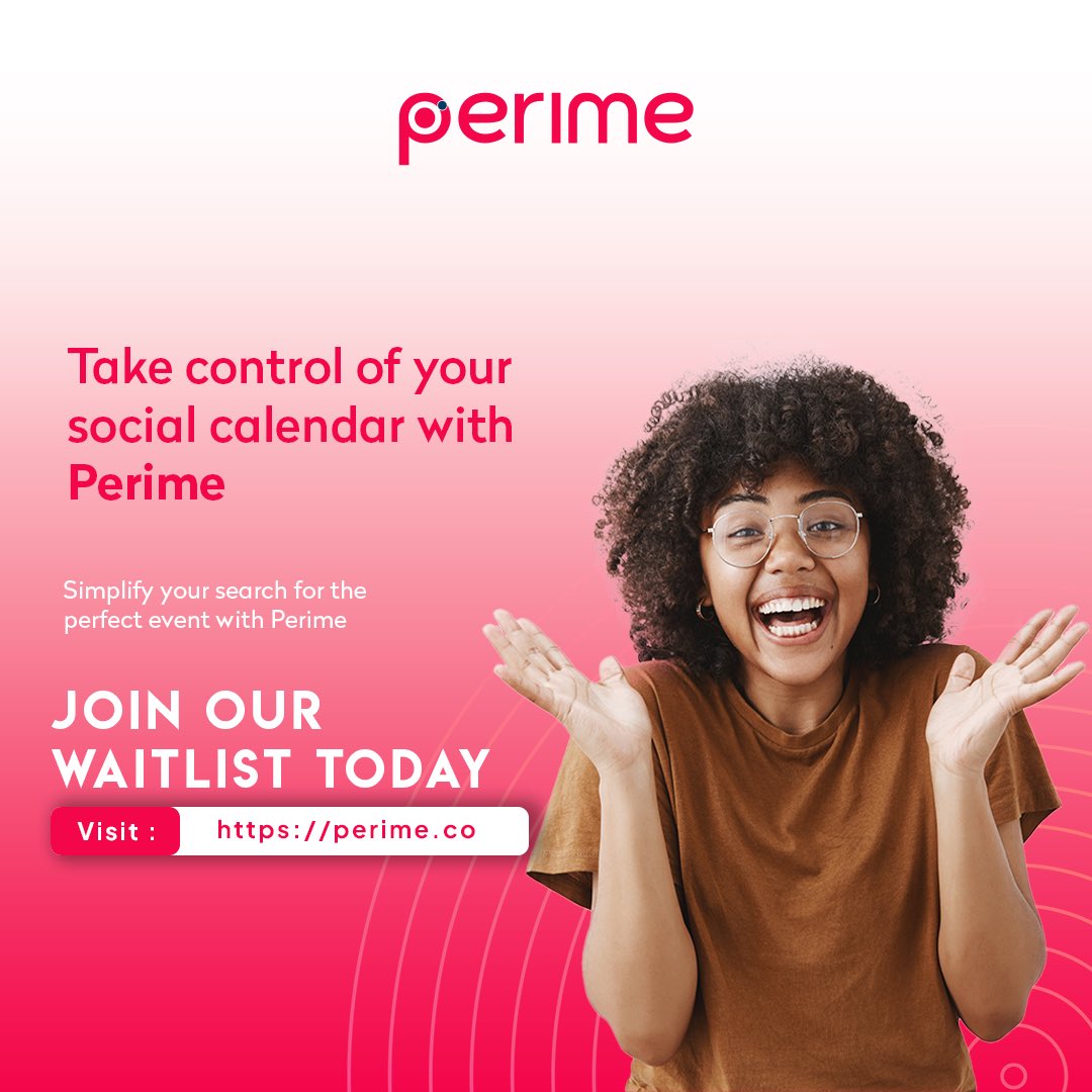 perime_co's tweet photo. Take control of your social calendar today 💃🏾

Join our waitlist today 😎🎊

#perime #social #socialcircle #joinus #socialmedia #socializing #eventorganizers https://t.co/0bafuchmIT