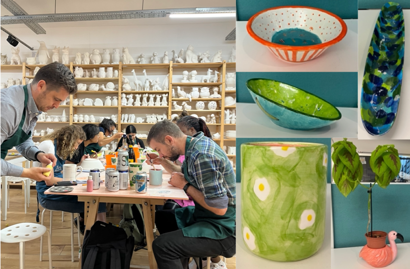 Colourful ceramic creations from the last Crypto- Crew team building excursion