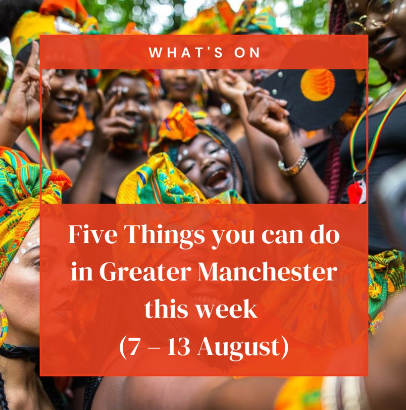 orloville's tweet photo. 5️⃣ things to do in Manchester this week

Caribbean Carnival 🎉
The Poetics of Water exhibition 🏛
Classic Ibiza in Tatton Park 💃
Teenage Mutant Ninja Turtles art trail 🐢
Heaton Park Food &amp; Drink Festival 😋
Plus, a new opening: Gooey in Selfridges 🍪 https://t.co/dRCvY8J01B