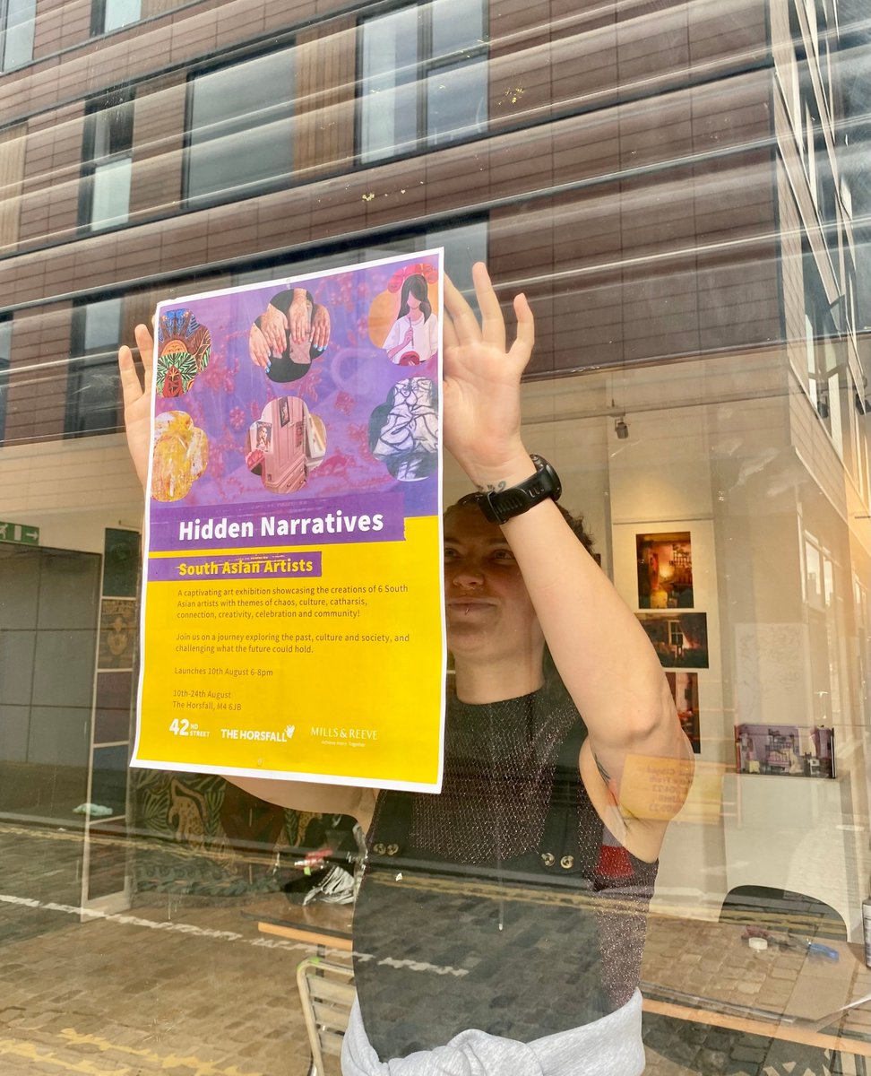 🥳Exhibition set-up💫 ⁠
It’s always so lovely seeing the young people setting up their projects ready for exhibition openings - seeing all their hard work & ideas coming together.💡🎨⁠

#SouthAsianHeritageMonth #SouthAsian #HiddenNarratives #Creativity #ExhibitionMCR #MCREvent