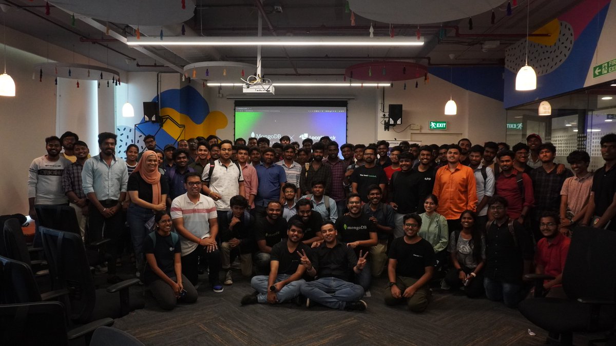 harsh_casper's tweet image. It was great organising the MongoDB x LocalStack in-person meetup at @kissflow WTC, Chennai! 🎉
Loved hearing and speaking on topics such as MongoDB, LocalStack, MLOps & Generative AI 🚀
Thank you everyone for joining us! ✨
#LocalStack #MongoDB #MLOps #Meetup