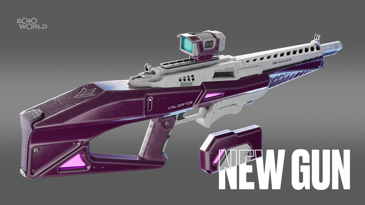 2040World's tweet photo. The Light Assault Rifle is a new kinetic weapon in the game, and here is the best part: it can be found in the loot boxes you collect during the CBTs.

#GameFi #Crypto #2040World https://t.co/DSyhRpKlxI