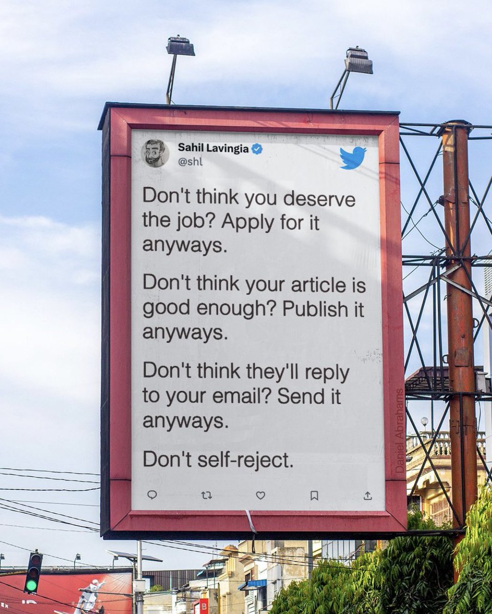 The worst enemy is “self-doubt.”