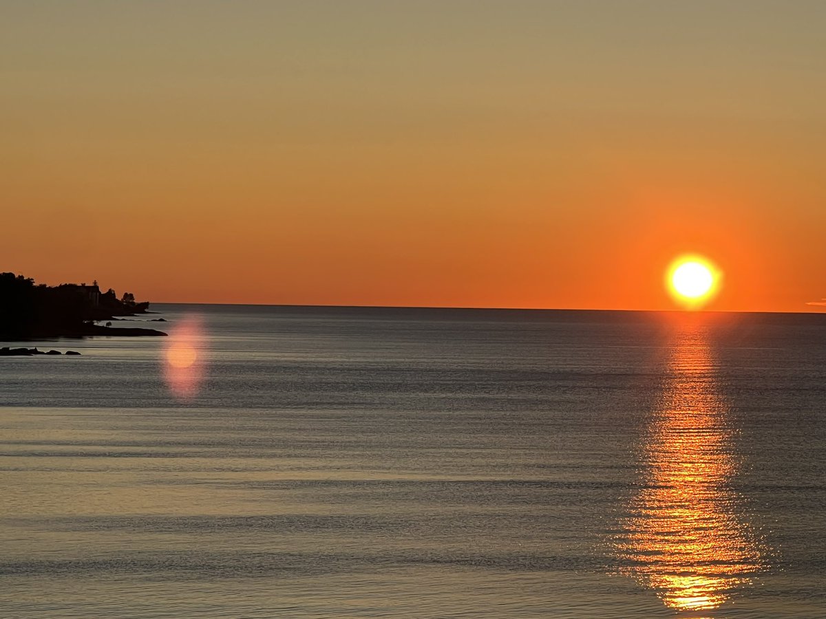 GM all the lovely people. From the shores of Lake Superior … out our back door 💛