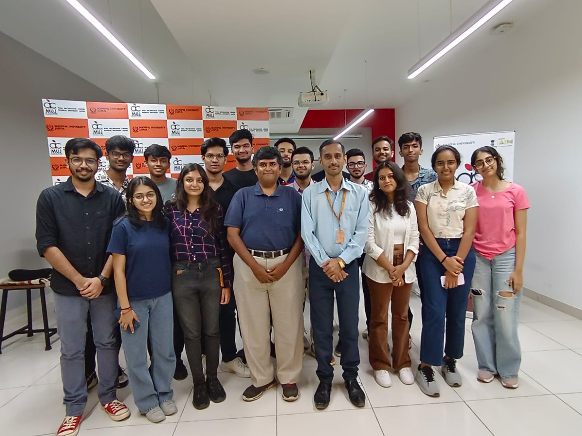 aicmuj's tweet photo. Here are a few snippets from the ‘Startup Student Connect Program’ at AIC-MUJ!
Where @Rahul Nathan Co-Founder of  one of our Incubated Startup Unruffled Feathers Enterprises Private Limited Feathers share his experiences regarding his journey with startup, discussed his future. https://t.co/3UVsSjRkoX