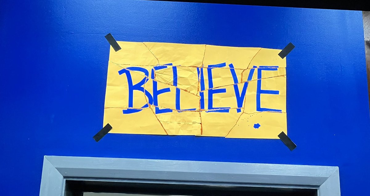 maryrosebrand's tweet photo. @jpogolds @HowardMize Happy 1st day back Jack!! Love your BELIEVE sign. It should be the template for your classroom every year!๐โ๏ธ
#schoolbackinsession https://t.co/1FPG8iHgXb
