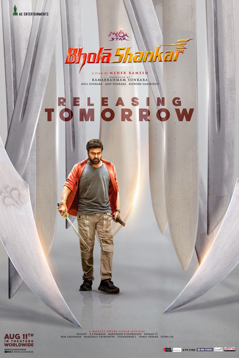 Grand Release Tomorrow

#BholaaShankar