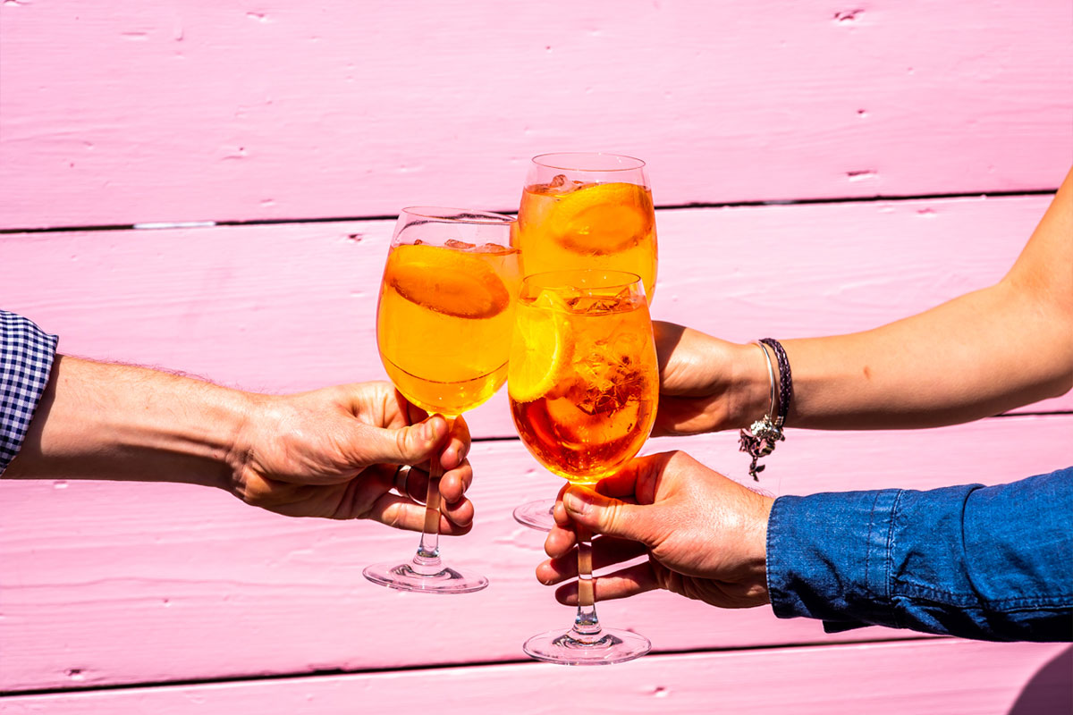 RoyalStandardBH's tweet photo. Summers back! Our two Beer gardens are open everyday! Fresh serves of  @AperolSpritzUK waiting for you! https://t.co/deYZfcVgm3