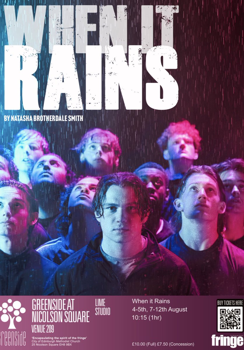 Just a few more days to catch When it Rains at the Edinburgh Fringe Festival! 

Very proud to have worked on this production. 

10:15am @ Greenside, Nicolson Sqaure, Lime studio 

⭐️⭐️⭐️⭐️ The Wee Review 
⭐️⭐️⭐️ The Scotsman 
⭐️⭐️⭐️ Starburst Magazine
⭐️⭐️⭐️ Brig Newsaper