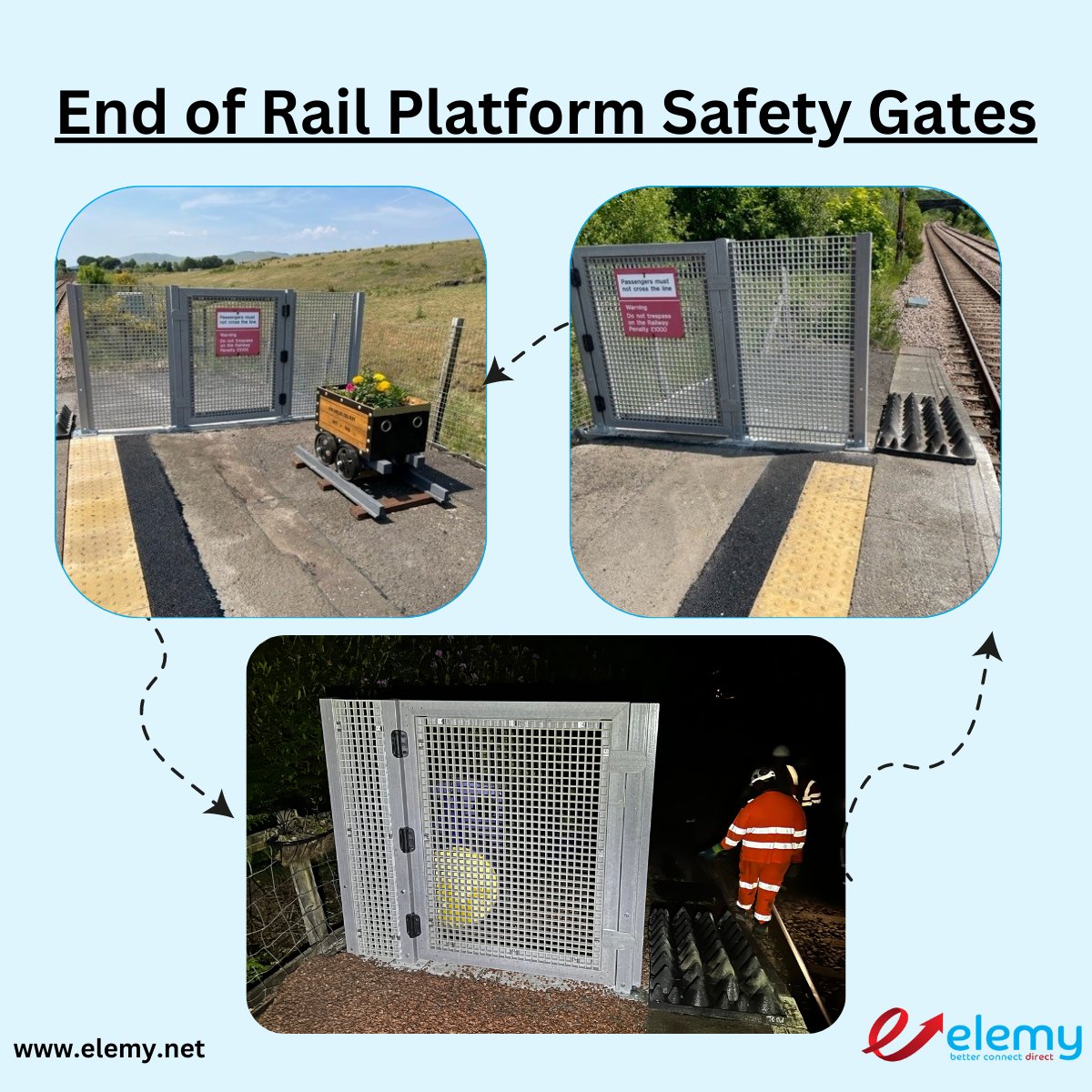 Great to see some of these end of rail platform gates and fences installed. Elemy are supplying sets to over 300 sites right across Scotland. Get in touch to see how we can help you with your GRP access requirements. info@elemy.net / 01642 480844. #grp #grpaccess #grpgates #elemy