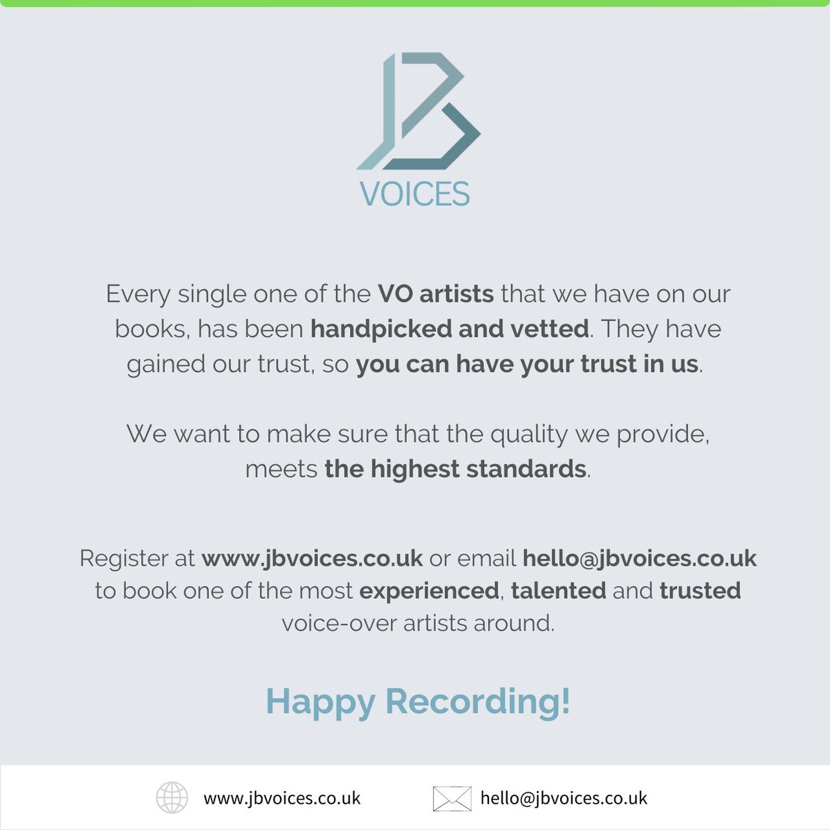 JB_VoicesUK's tweet photo. Unleash the Power of Voices!📷 Some call us Voice-Over wizards, crafting sonic magic that brings stories to LIFE! From captivating commercials to engaging corporate projects, we’ve got it all covered. #voiceover #voicecasting #voiceoveragency #bestvoices #volife #jbvoices #voices https://t.co/KUM2m5iwYO