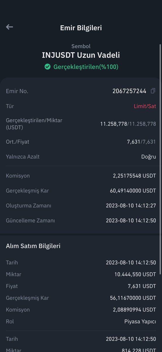 Sinyal botumuz alev aldı tutamıyoruzz +60$ daha :)) $INJ 

Daha başlangıç, devamı geliyor...