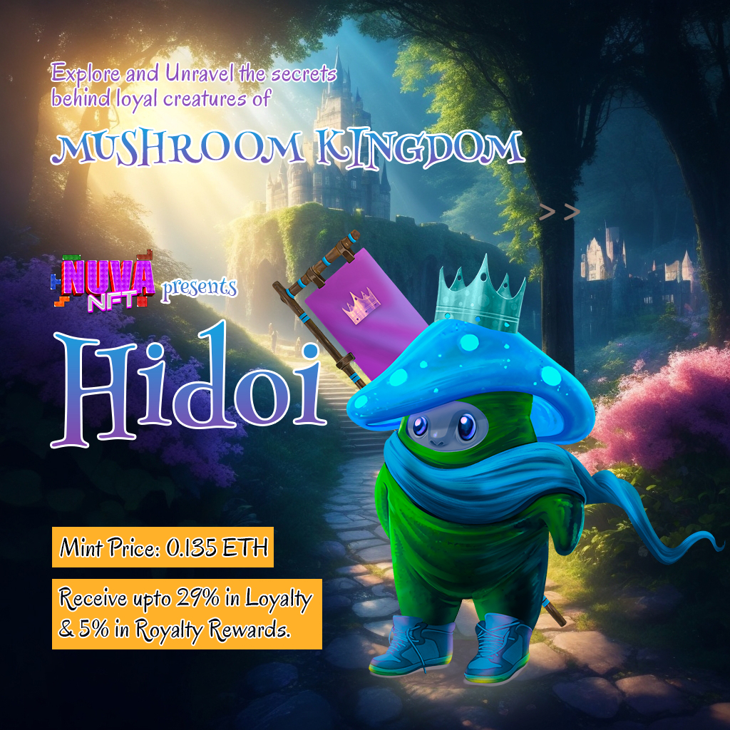 Hello World!
@nuvacommunity presents Hidoi, a loyal creature of Mushroom Kingdom. 

Receive up to 29% in Loyalty Rewards.
Start Minting: nuvanft.io/collection/eth…

#NFTCommunity #NFTWorld #Webデザイン #NFTs #Webライター #web3community #NFT #Web3 #anime #animejapan #NFTs #Giveaway