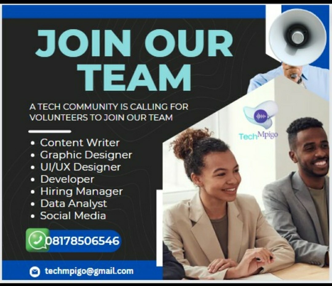 odimkingsley1's tweet photo. @techmpigo  community is seeking for volunteers to join our core team members.

DM if you are interested

#alx  #LATSTheErasTour #1989TaylorsVersion #Jailer #developers #writerscommunity https://t.co/bCG0IpRHfP