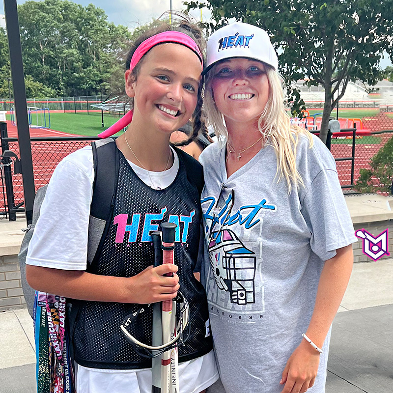 Lauren Sacco 2027 Monster from Liverpool is with Coach McKenna Davis (CA and Boston College) at the Heat Lacrosse Camp in Geneva yesterday. Monster coaching Monster. #GettingBetter #MonsterProud <a href="/PrimetimeBall_/">Primetime585⭕️</a>