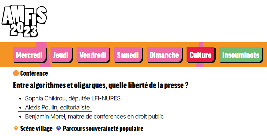 AugusteKeufer2's tweet photo. Il y a pire. Sur la liberté de la presse, ils n'ont rien trouvé de mieux que d'inviter un "journaliste", Alexis Poulin, ancien chroniqueur de RussiaToday et de Radio Courtoisie (extrême droite), complotiste anti-vacc' pro-Raoult et proche d'Idriss Aberkane... https://t.co/iaIfgSH2MQ