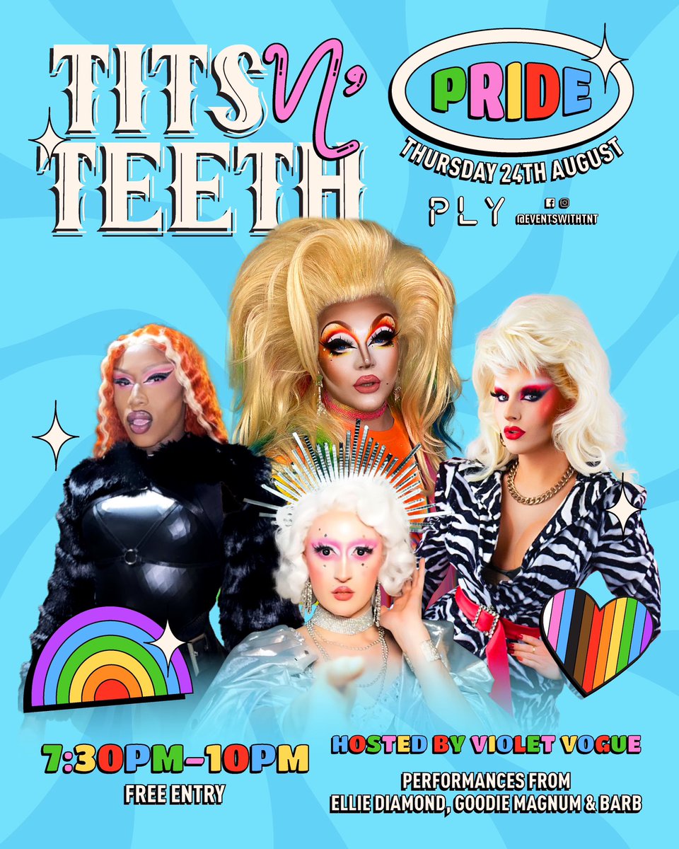 eventswithtnt's tweet photo. MCR PRIDE! We’re putting on a special show still for FREE at PLY once more Thursday 24th August! Come and join by using the ticket link in our bio x https://t.co/UHexRHI333