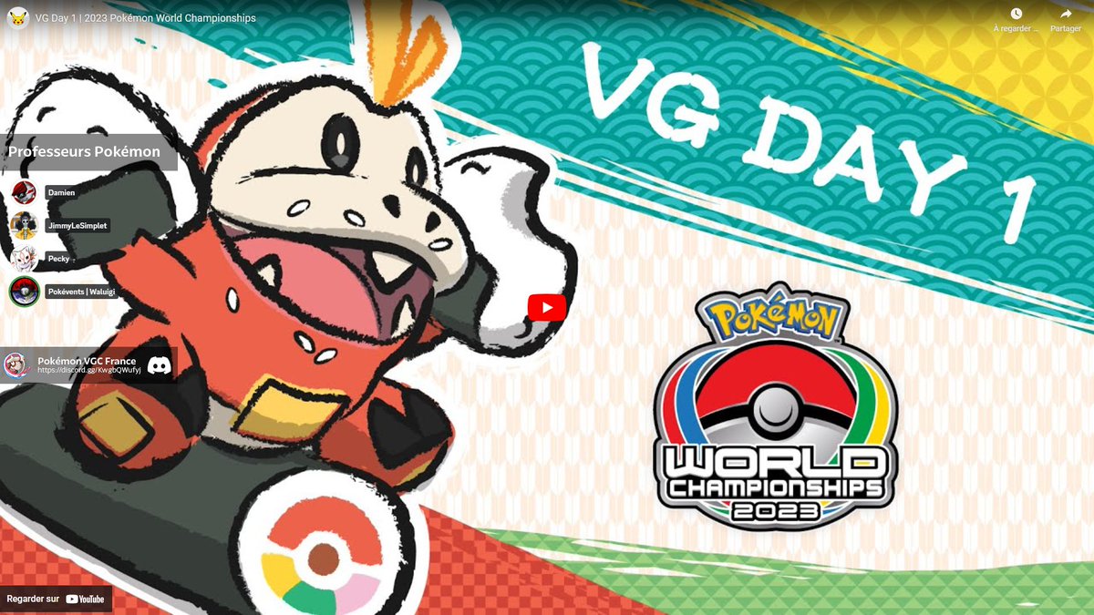 Pokemon_VGC_FR's tweet image. Diffusion en direct sur Twitch
des Championnats du Monde 2023 du jeu vidéo Pokémon à Yokohama (Japon)
avec ajout de commentaires (intégralement en français) des Professeurs Pokémon de la Communauté.

n'hésitez pas à nous rejoindre : twitch.tv/pokemon_vgc_fr…

Les Professeurs…