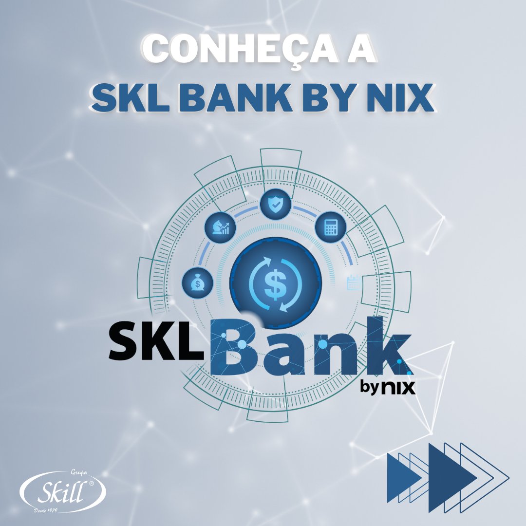 GrupoSkill's tweet photo. A SKL Bank by Nix chegou para simplificar sua gestão financeira! 😮‍💨

Sabemos que controlar finanças pode ser um bicho de sete cabeças – por isso, nós simplificamos isso para você. 😉

Faça parte das pessoas que desburocratizam suas finanças: https://t.co/iE28yJeOct https://t.co/UteWvNtwqO