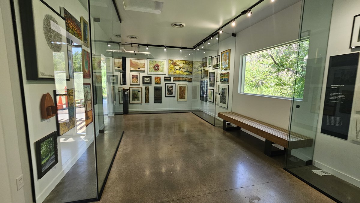 Rooted in Nature: Inspired by Trees

There is a wonderful art exhibit at the Hanifl Nature Center at the Minnesota Zoo which features 38 artists from throughout the state. It will be installed through the end of the year.