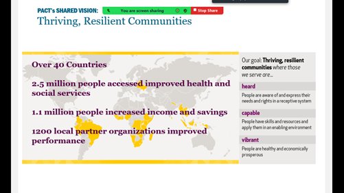 AONN_NG's tweet photo. Presentation on Local Implementation of OVC Programming- Pact Experience. @PactNigeria 

The Vision is "Thriving and Resilient Communities" Building the capacity of CSOs to deliver on their mandate
@USAID @VaccineNet_NG @Gem_Initiative @CDCgov @IHVNigeria @WEWENGO @CFHInitiative https://t.co/r85g8dRBcp