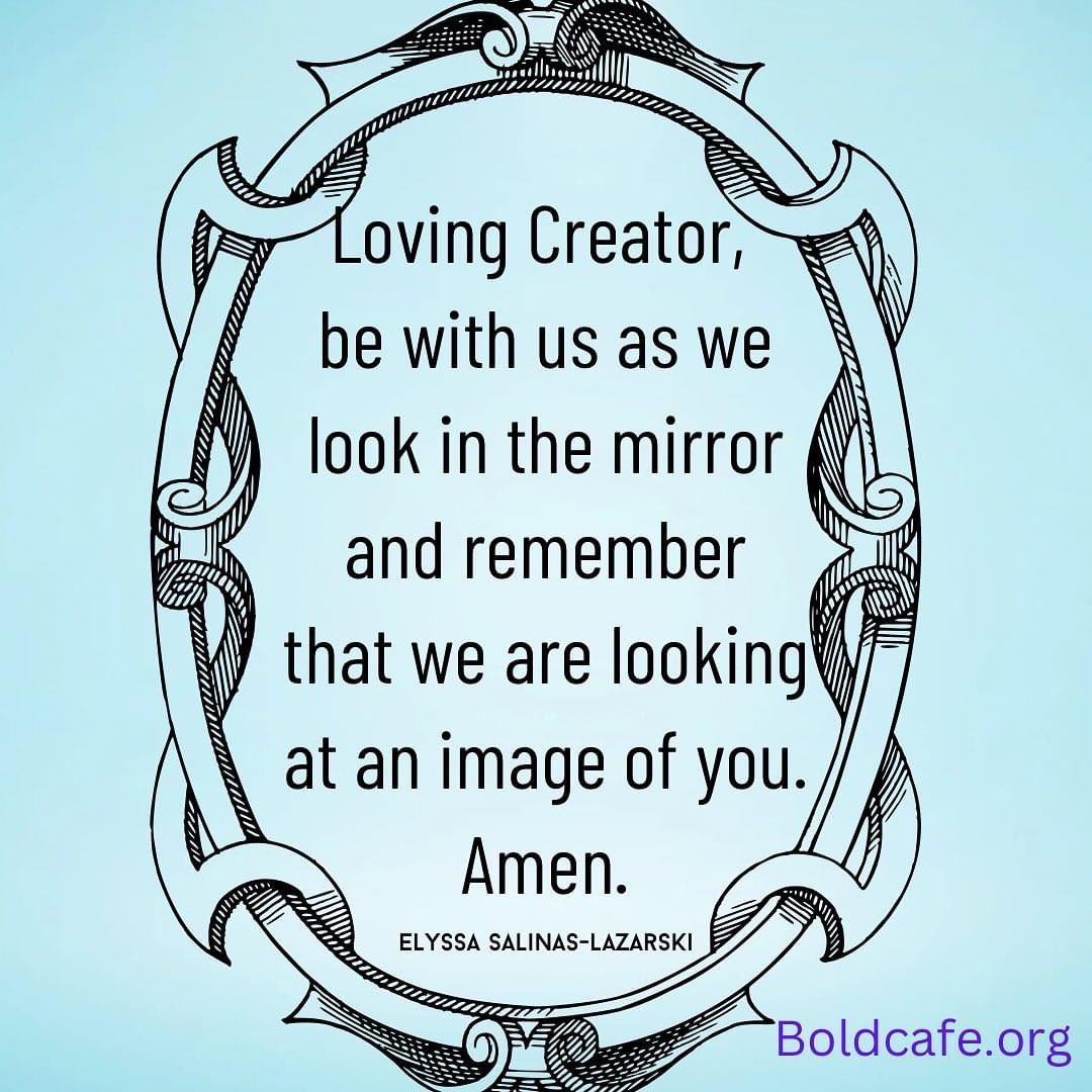 “Loving Creator, be with us as we look in the mirror and remember that we are looking at an image of you. Amen.” ❤

—Elyssa Salinas Lazarski, “Running without my glasses,” Boldcafe.org, May 2016

boldcafe.org/running-glasse…
#running #godslove #throwback #ThrowbackThursday