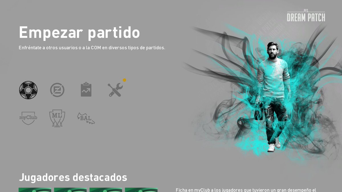 Adrian06101985's tweet photo. Es por lejos, el mejor parche de todos, señores @PESDreamPatch es una verdadera obra de arte, el nuevo menú, le da un estilo diferente a lo que nos tenían acostumbrados, un cambio rotundo a primera vista, imposible no recomendarles esta maravilla. Salud! https://t.co/iZTKaj5cMo