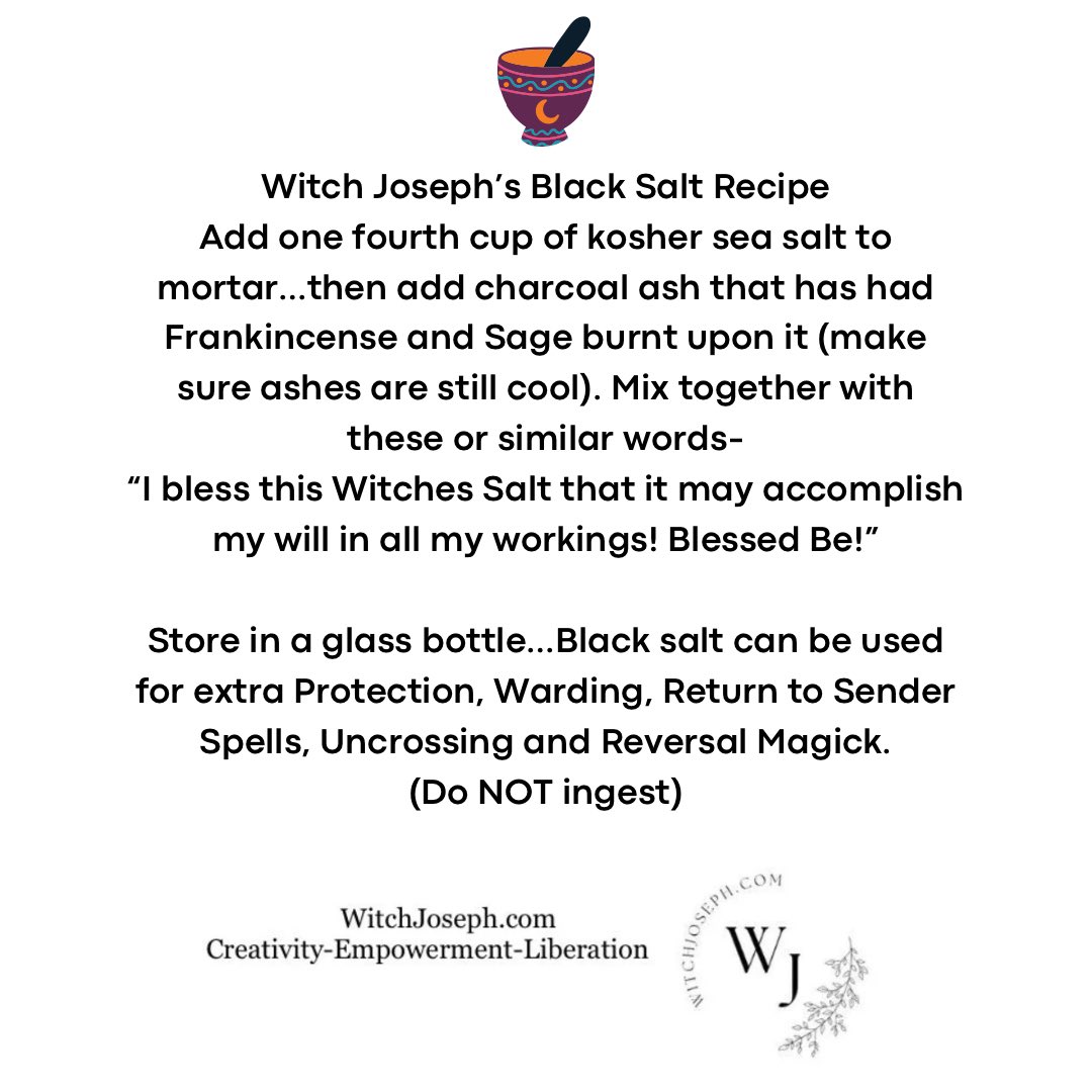 JosephCollierS2's tweet photo. Be sure to follow us on all our social media as we journey thru the Wheel of the Year…come visit us on the website. Leave a comment…we LOVE hearing from you. Blessings.
#witchcraft #wicca #magic #magick #occult #blacksalt #witchessalt #goodmagic #goodwitch #witchjoseph https://t.co/QLuTOuTkcw