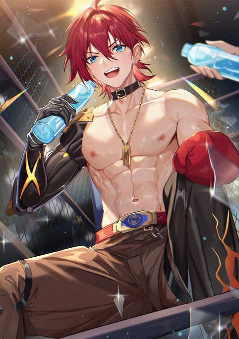 #星穹铁道卢卡 摸了一张卢卡拳击赛中场休息的鱼,太帅了!!给卢卡递水 