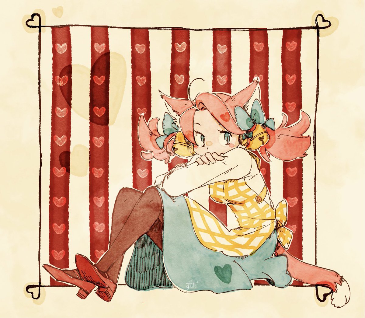 #ハートの日 ❤️いっぱい描いていたね